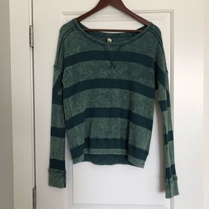 Free People - We The Free Green Striped Thermal